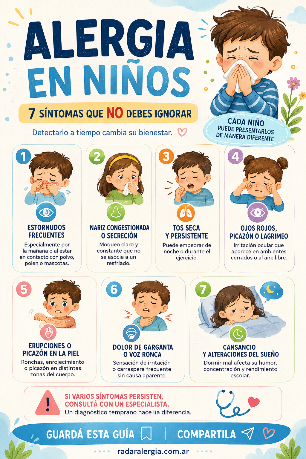 alergia en niños