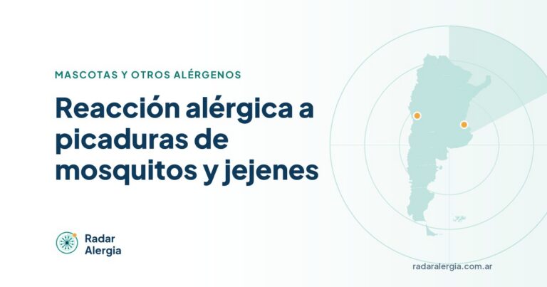 Radar Alergia: Reacción alérgica a picaduras de mosquitos y jejenes