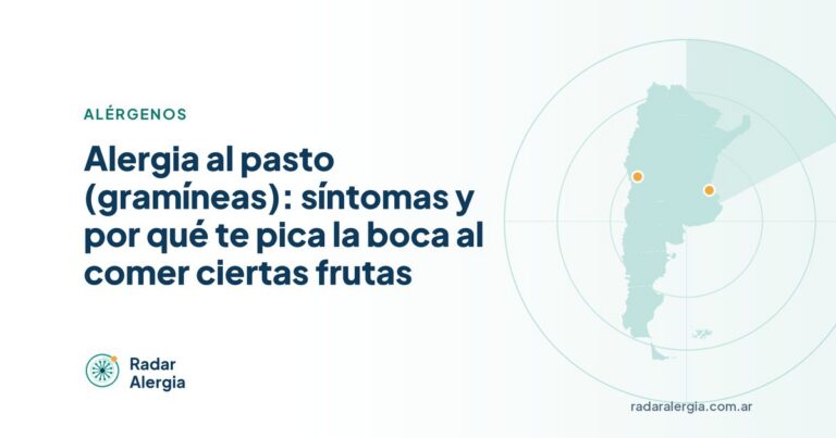 Radar Alergia: Alergia al pasto (gramíneas): síntomas y por qué te pica la boca al comer ciertas frutas