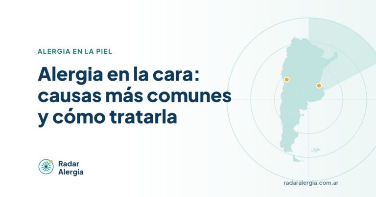 Radar Alergia: Alergia en la cara: causas más comunes y cómo tratarla