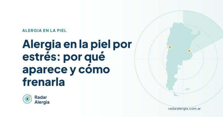 Radar Alergia: Alergia en la piel por estrés: por qué aparece y cómo frenarla