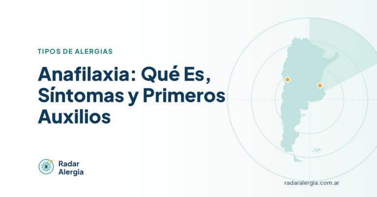 Radar Alergia: Anafilaxia: Qué Es, Síntomas y Primeros Auxilios