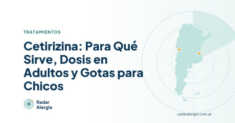 Radar Alergia: Cetirizina: Para Qué Sirve, Dosis en Adultos y Gotas para Chicos