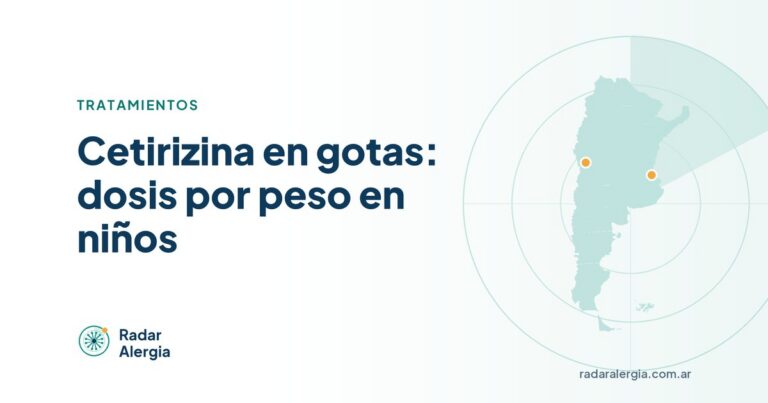 Radar Alergia: Cetirizina en gotas: dosis por peso en niños