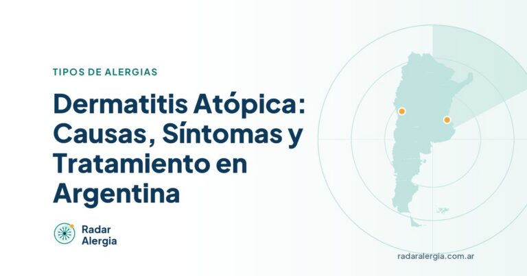 Radar Alergia: Dermatitis Atópica: Causas, Síntomas y Tratamiento en Argentina