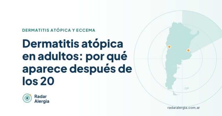Radar Alergia: Dermatitis atópica en adultos: por qué aparece después de los 20
