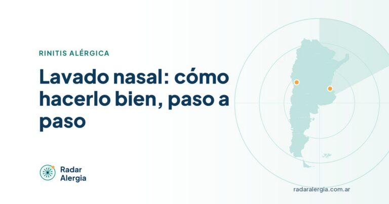 Radar Alergia: Lavado nasal: cómo hacerlo bien, paso a paso