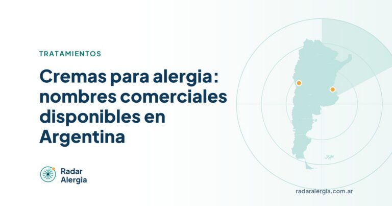 Radar Alergia: Cremas para alergia: nombres comerciales disponibles en Argentina