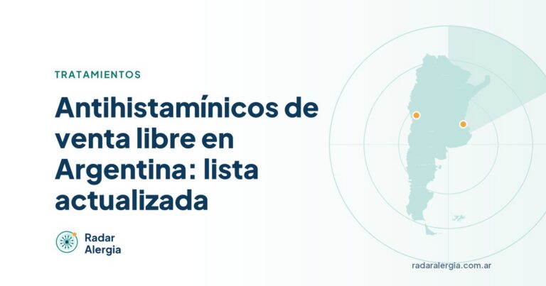 Radar Alergia: Antihistamínicos de venta libre en Argentina: lista actualizada