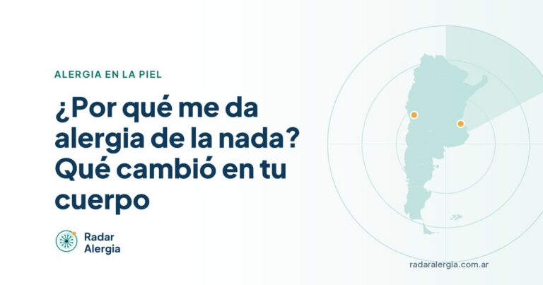 Radar Alergia: ¿Por qué me da alergia de la nada? Qué cambió en tu cuerpo