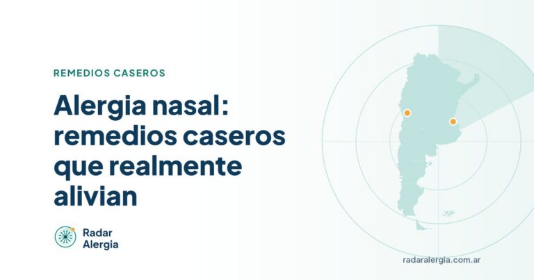 Radar Alergia: Alergia nasal: remedios caseros que realmente alivian