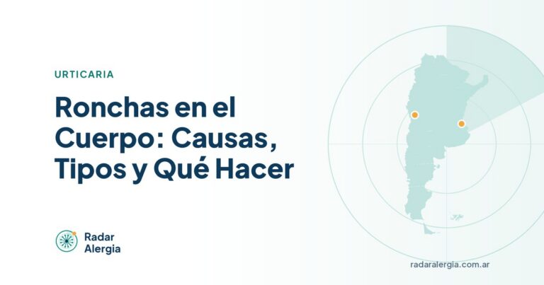 Radar Alergia: Ronchas en el Cuerpo: Causas, Tipos y Qué Hacer