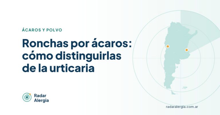 Radar Alergia: Ronchas por ácaros: cómo distinguirlas de la urticaria