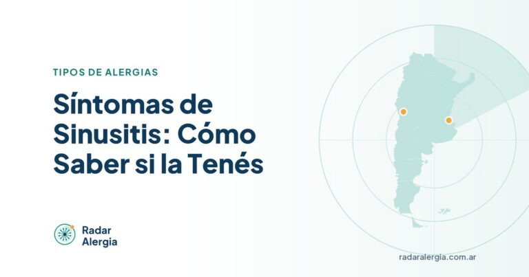 Radar Alergia: Síntomas de Sinusitis: Cómo Saber si la Tenés