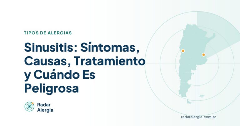 Radar Alergia: Sinusitis: Síntomas, Causas, Tratamiento y Cuándo Es Peligrosa