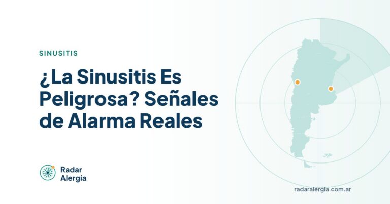 Radar Alergia: ¿La Sinusitis Es Peligrosa? Señales de Alarma Reales