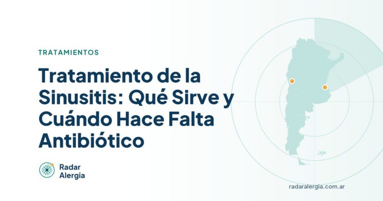 Radar Alergia: Tratamiento de la Sinusitis: Qué Sirve y Cuándo Hace Falta Antibiótico