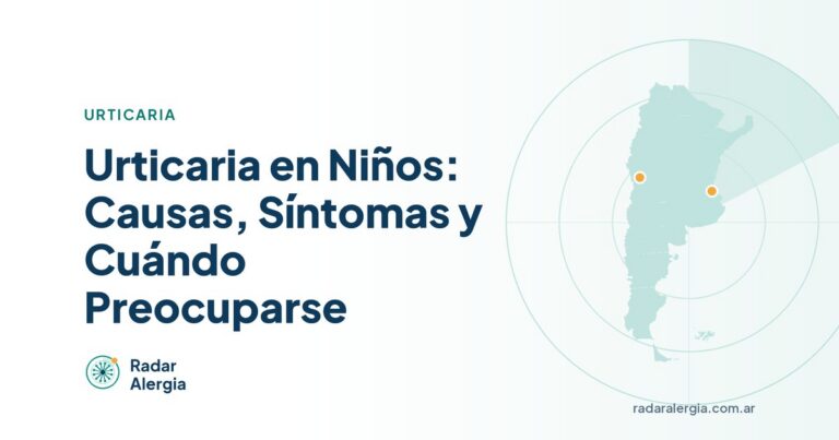 Radar Alergia: Urticaria en Niños: Causas, Síntomas y Cuándo Preocuparse