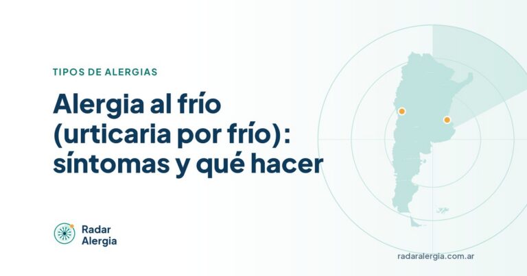 Radar Alergia: Alergia al frío (urticaria por frío): síntomas y qué hacer