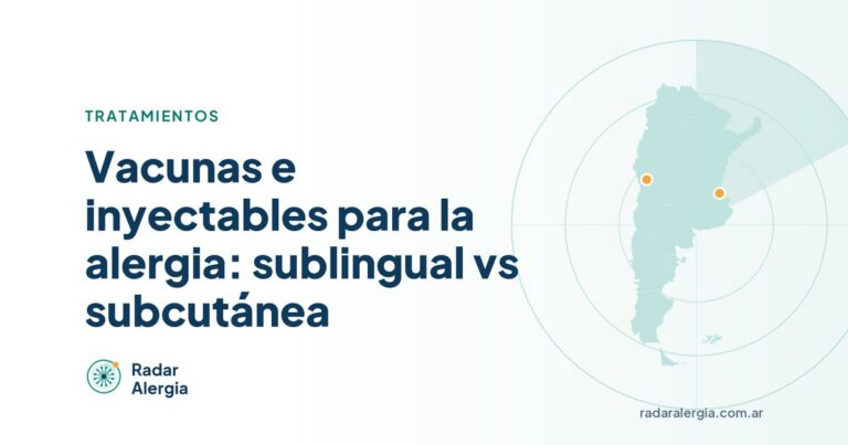 Radar Alergia: Vacunas e inyectables para la alergia: sublingual vs subcutánea